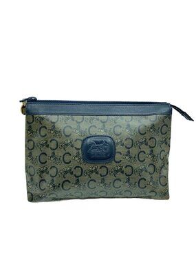 Celine Pouch Clutch Brown All over